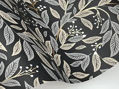 Rifle Paper Co. Willowberry Wallpaper - Black