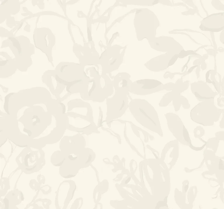 Brushstroke Floral Wallpaper - White/Pearl — Ảnh 2