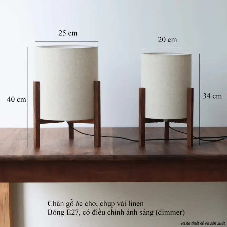 Đèn bàn Resta 12 - Màu đỏ - Loại to — Ảnh 7