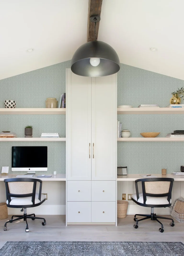 Glynn Chevron Wallpaper - Sky Blue