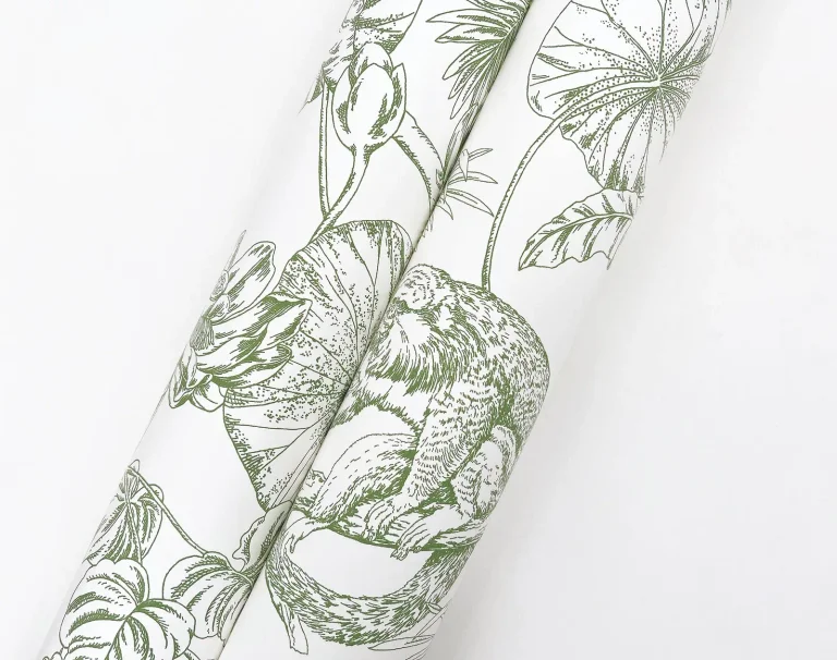 Tropical Sketch Toile Wallpaper - Forest — Ảnh 3