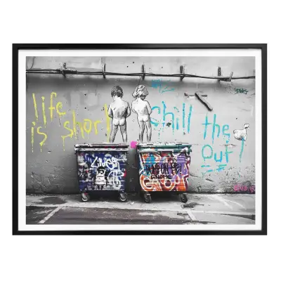 Banksy - "Life is Short" Poster - 30 x 24cm