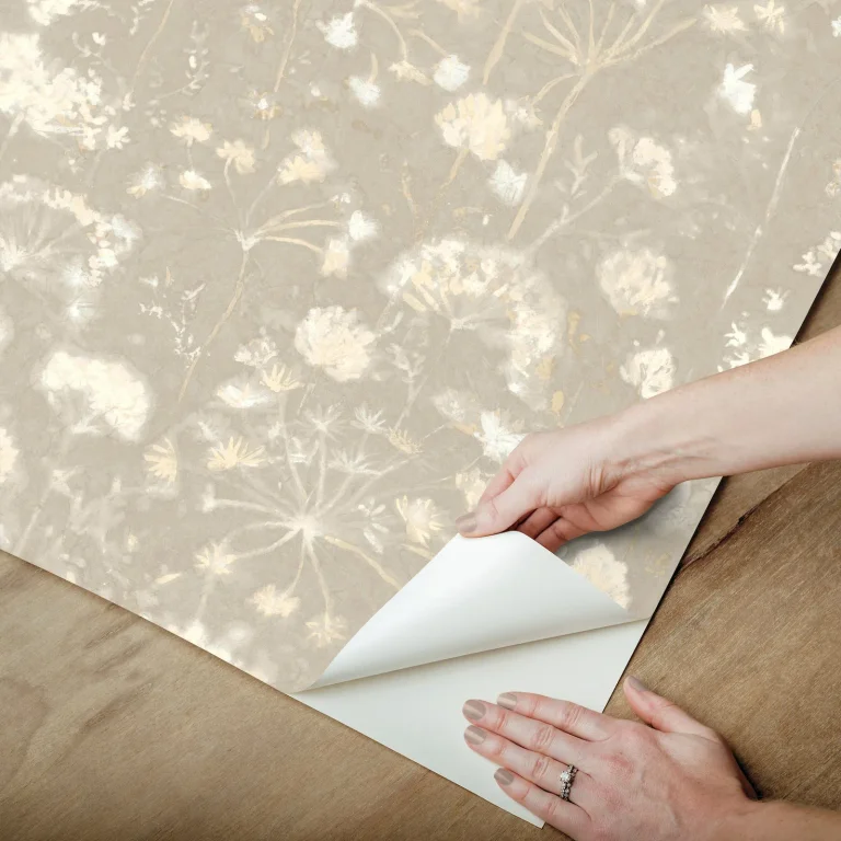 Candice Olson Botanical Fantasy Peel and Stick Wallpaper - Soft Taupe — Ảnh 6