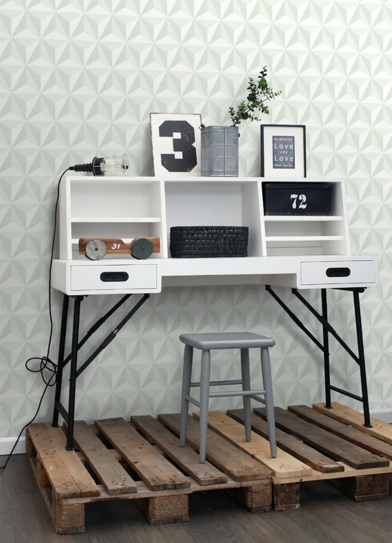 Chesapeake Adella Geometric Wallpaper - Sage — Ảnh 6