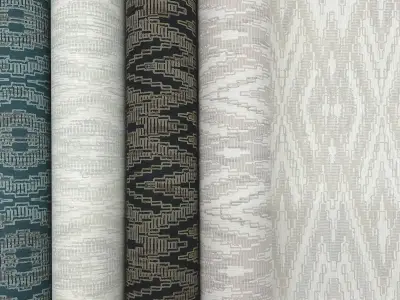 Candice Olson Diamond Marquise Wallpaper - Blue/Neutral