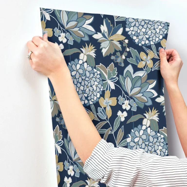 Valdivian Floral Wallpaper - Indigo — Image 2