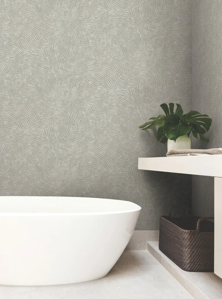 Modern Wood Wallpaper - Gray — Ảnh 6