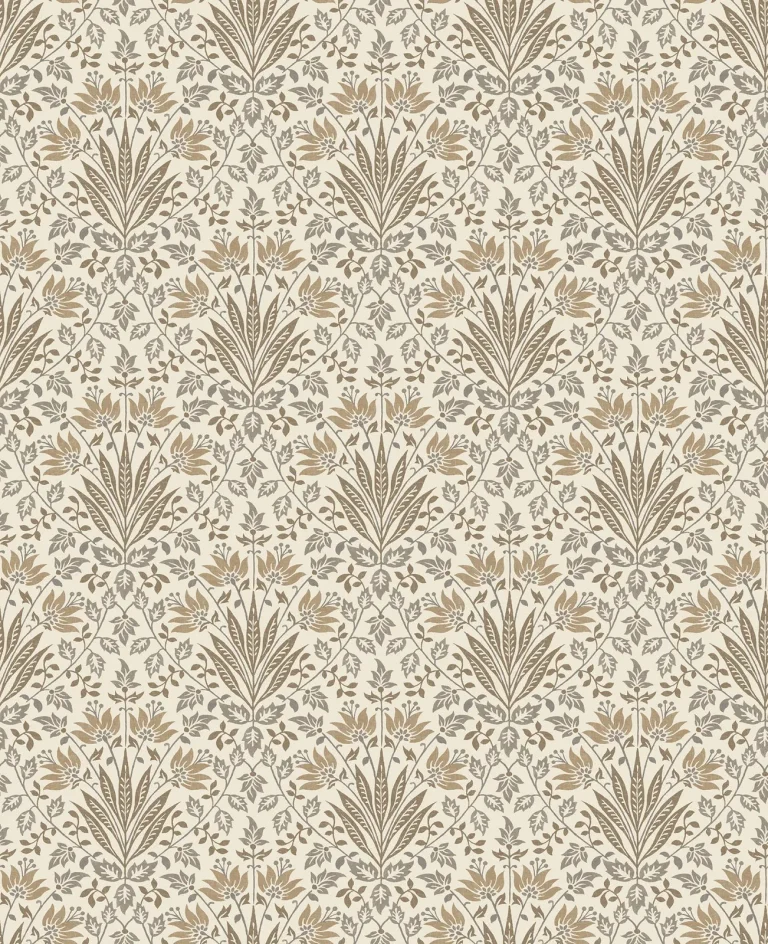 Chris Loves Julia Woodbury Floral Damask Wallpaper - Brown — Ảnh 5