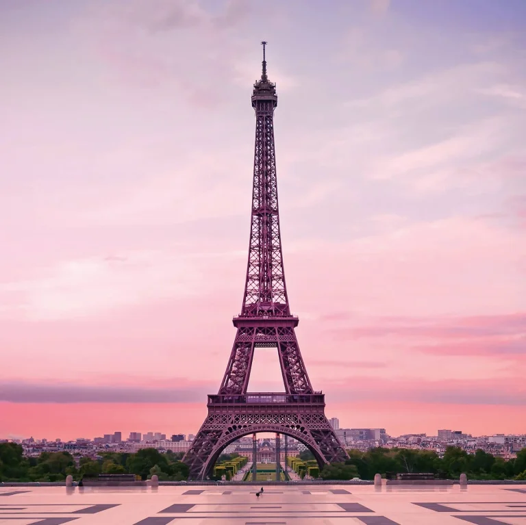 Eiffel Tower At Sunset - Wall Mural 5028 - 4 Panel - 192cm x 260cm — Ảnh 3