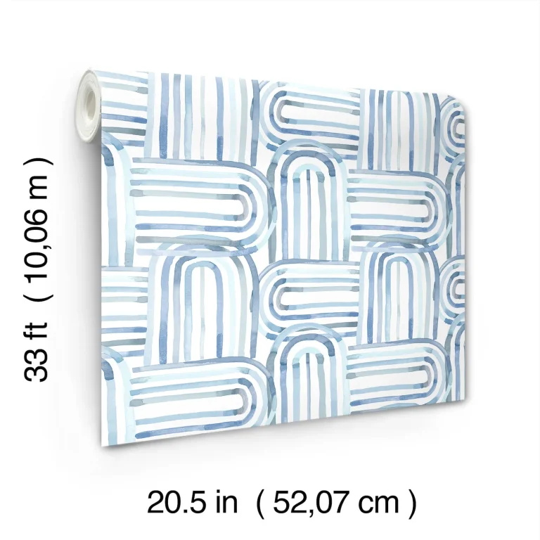 Lolly Arches Wallpaper - Blue — Ảnh 4