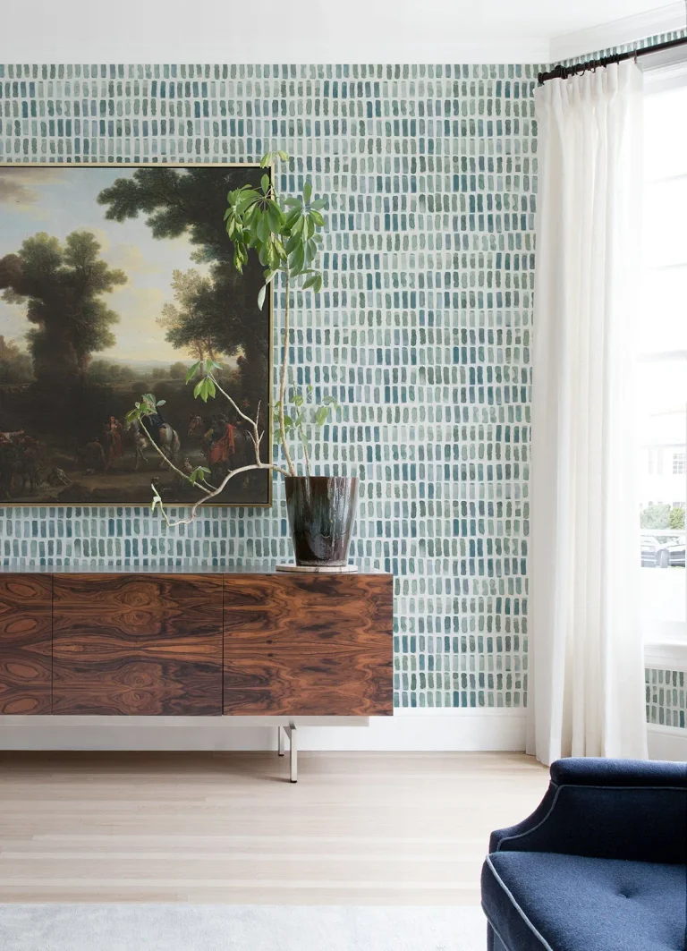 Brynne Watercolor Wallpaper - Green — Ảnh 3