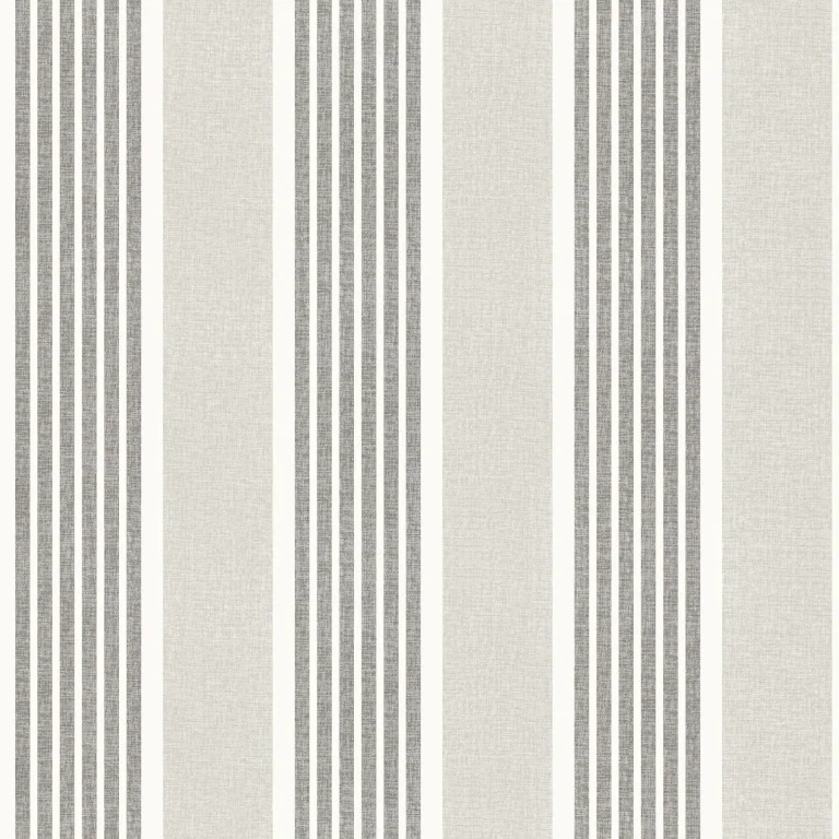 Chesapeake Bingley Embellished Stripe Wallpaper - Charcoal — Ảnh 4