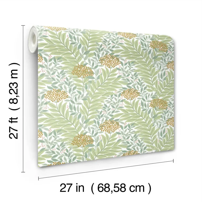 Rifle Paper Co. Highgrove Wallpaper - White — Ảnh 3