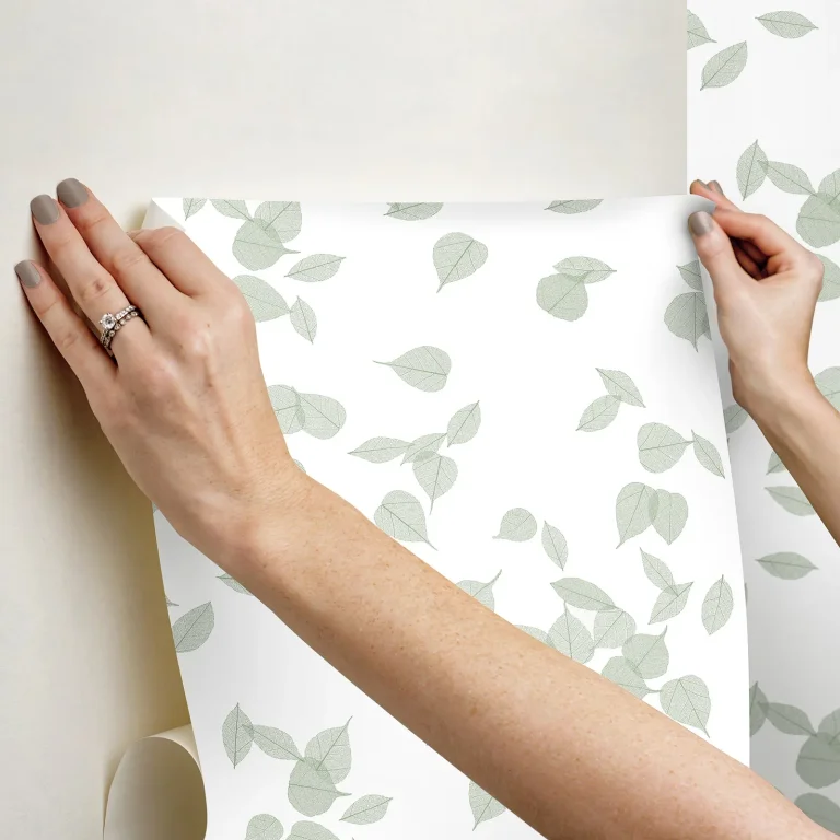 Inner Peace Peel and Stick Wallpaper - Sage — Ảnh 4