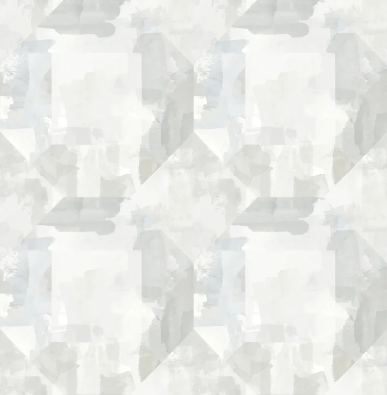 Perrin Gem Geometric Wallpaper - Light Grey — Image 3