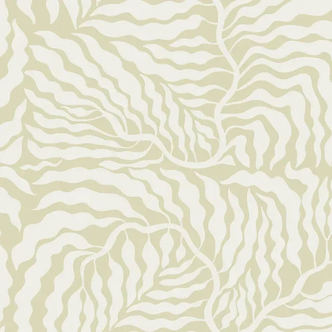 Fern Fronds Wallpaper - Light Green/White — Ảnh 5