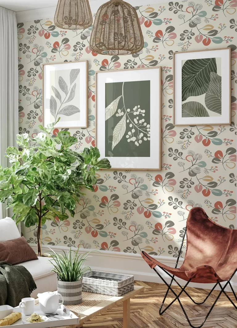 Jonah Leaf Trail Wallpaper - Multicolor — Image 3