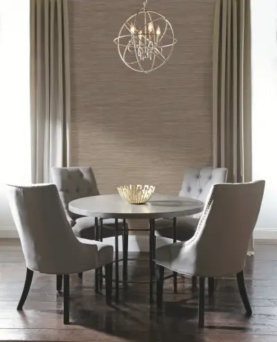 Lustrous Grasscloth Wallpaper - Sand/Silver