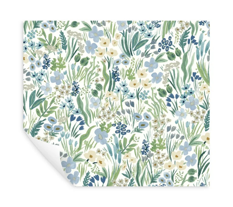 Rifle Paper Co. Lea Peel and Stick Wallpaper - Indigo — Ảnh 3