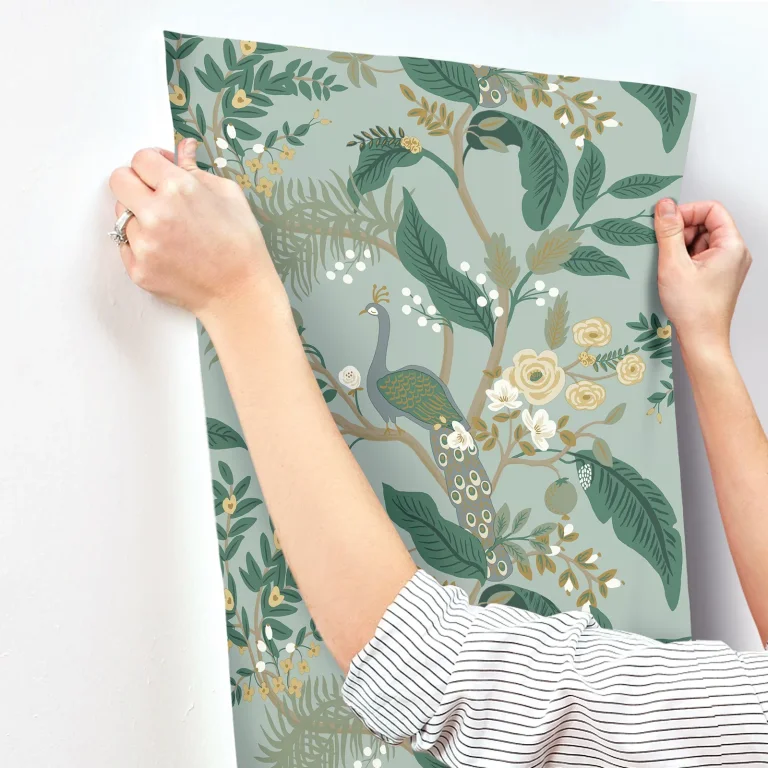 Rifle Paper Co. Peacock Wallpaper - Slate — Ảnh 5