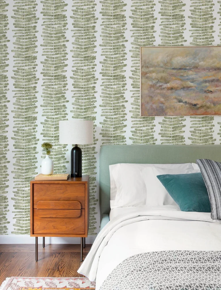 Lumis Fern Stripe Wallpaper - Green — Ảnh 5