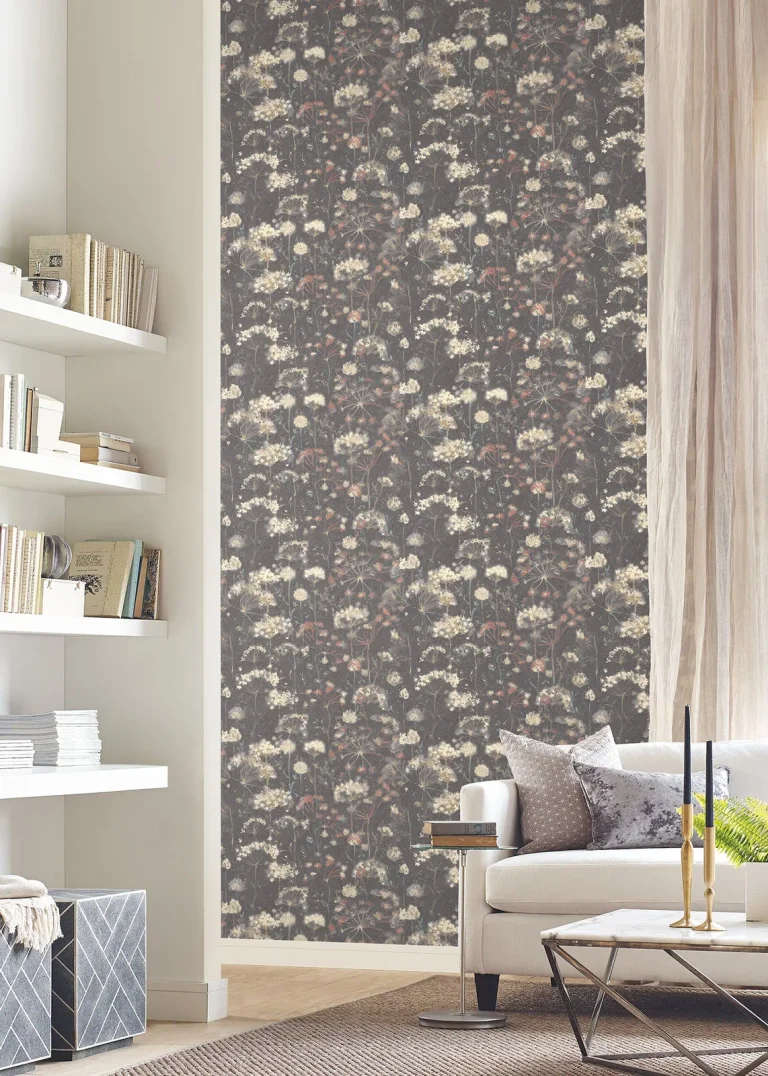 Candice Olson Botanical Fantasy Peel and Stick Wallpaper - Red & Blue — Ảnh 2
