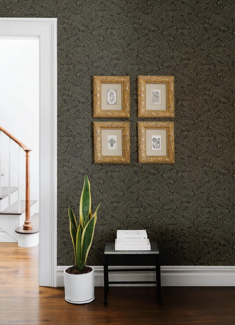 Chesapeake Chrysantha Berry Branches Wallpaper - Black — Ảnh 4