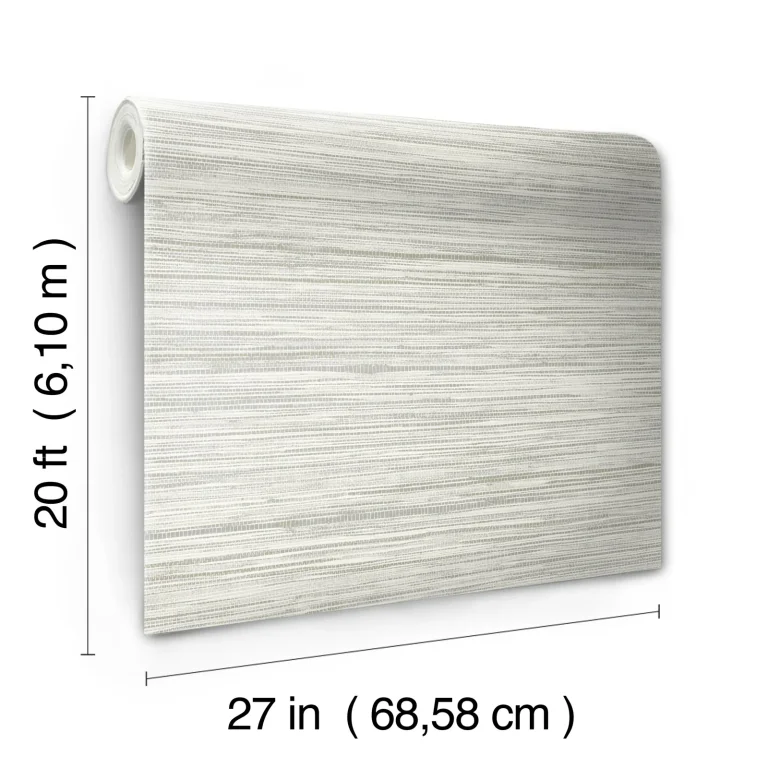 Bahia Grass Peel and Stick Wallpaper - Off-White — Ảnh 2