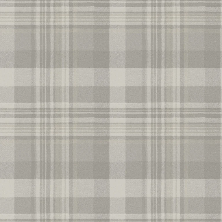 Chesapeake Dutton Plaid Wallpaper - Grey — Ảnh 2