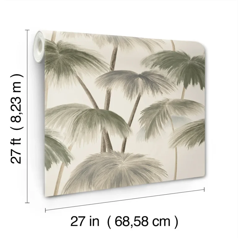 Plein Air Palms Wallpaper - Vintage — Ảnh 2