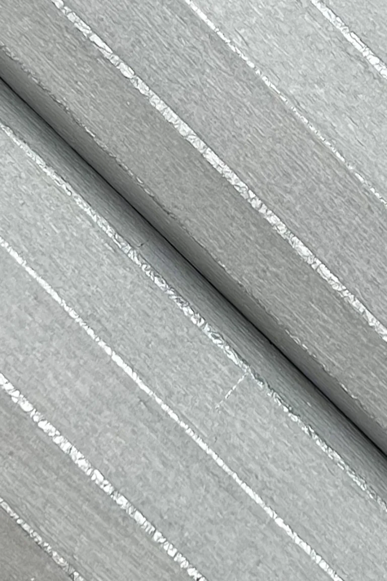 Ronald Redding Handcrafted Shimmering Paper Wallpaper - Grey/Silver — Ảnh 5