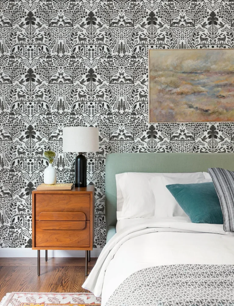 Anoki Scenic Woodlands Wallpaper - Black — Image 6