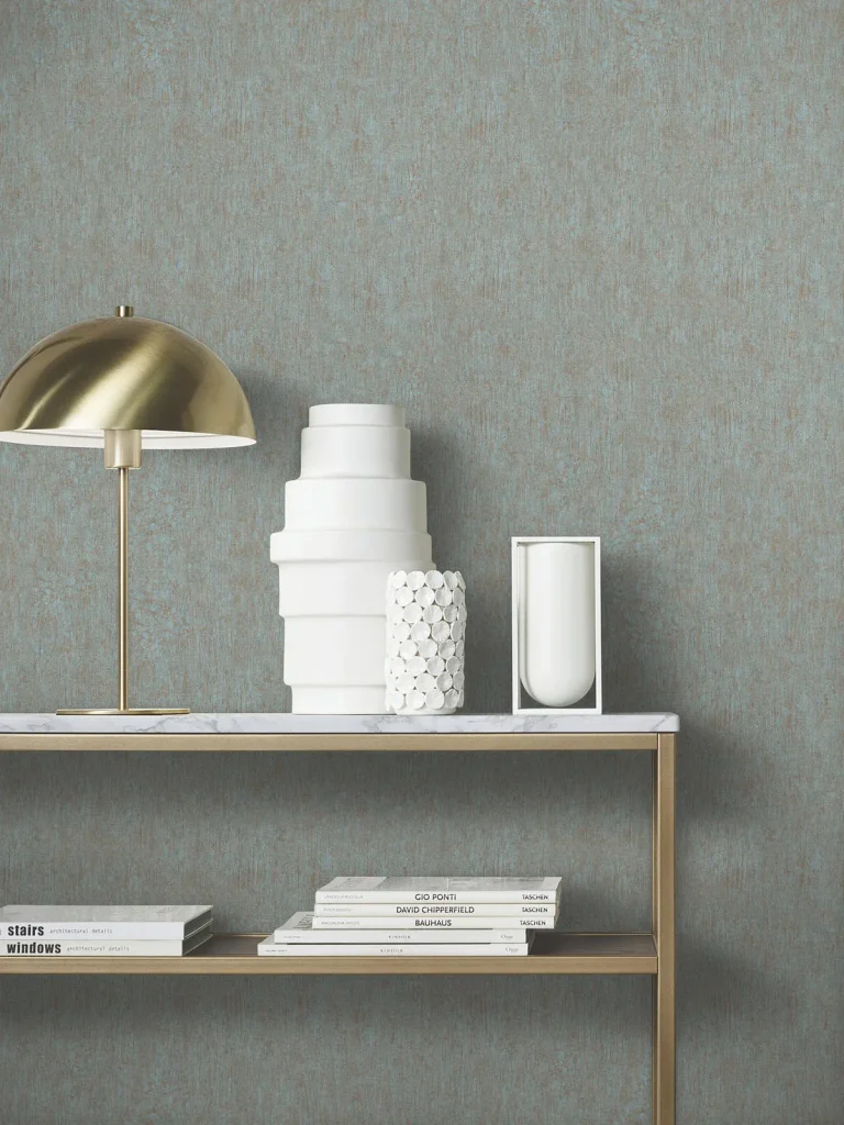Dustan Distressed Wallpaper - Teal — Ảnh 5
