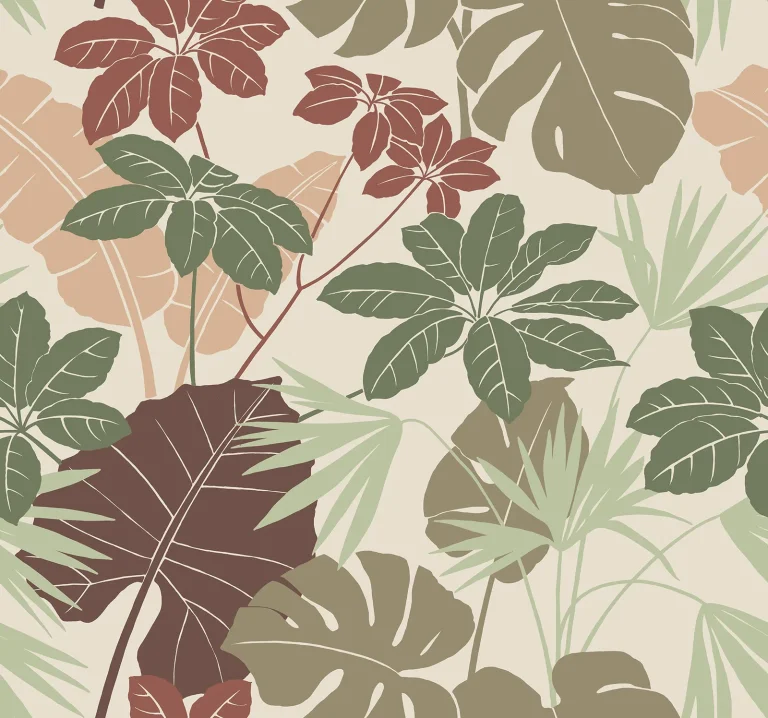 Medellin Rainforest Floor Wallpaper - Neutral — Ảnh 5