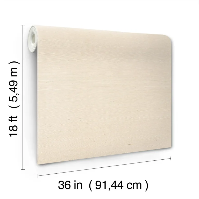 Natural Grasscloth Peel and Stick Wallpaper - Plaster — Ảnh 6