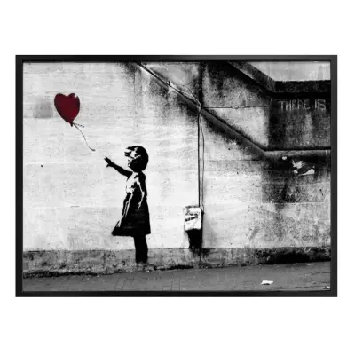 Banksy - "Girl With Balloon" Poster - 30 x 24cm