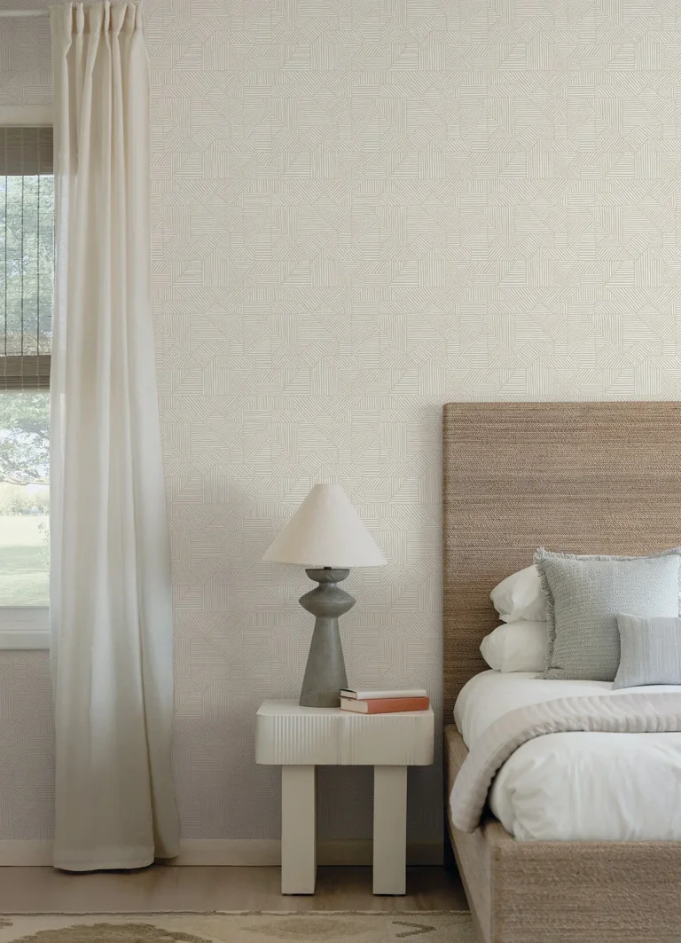 Crescendo Block Geometric Wallpaper - Silver — Ảnh 4