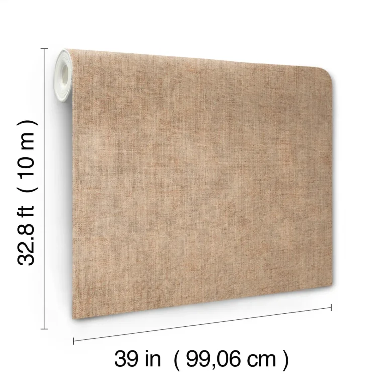 Alma Faux Weave Wallpaper - Clay — Ảnh 5