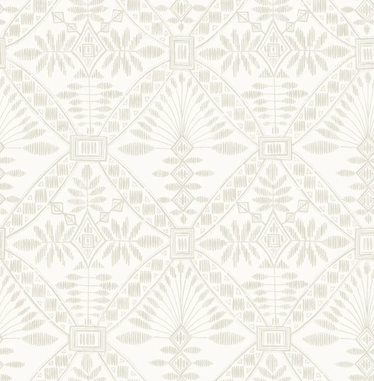 Chesapeake Emmarie Geometric Wallpaper - Light Grey — Ảnh 5