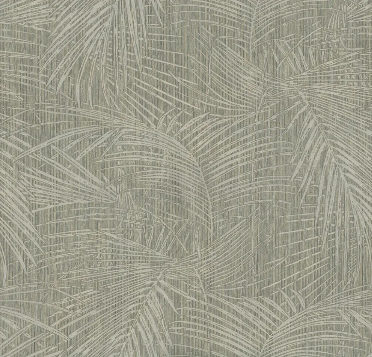 Della Palm Wallpaper - Dark Taupe — Image 3