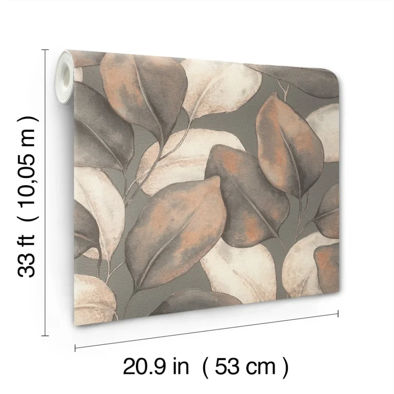 Evanthe Vine Wallpaper - Charcoal — Ảnh 3