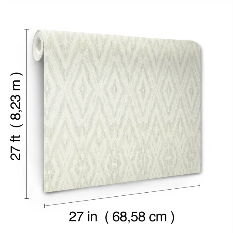 Candice Olson Diamond Marquise Wallpaper - Blue/Neutral — Ảnh 8