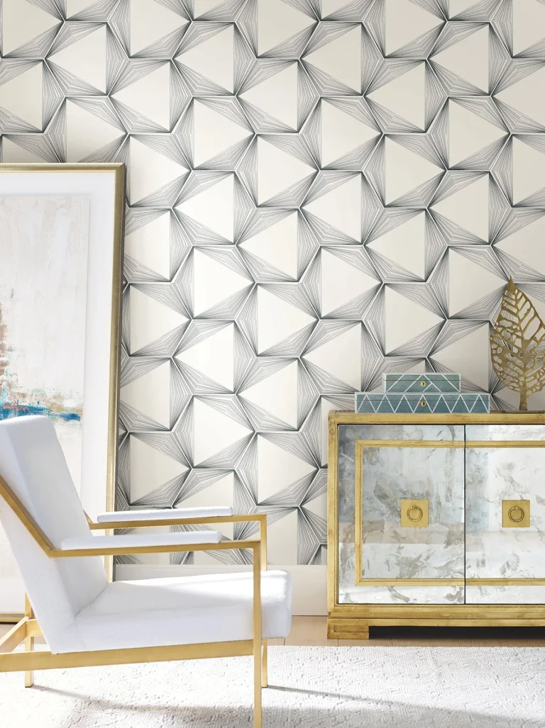 Candice Olson Honeycomb Peel and Stick Wallpaper - Charcoal — Image 5