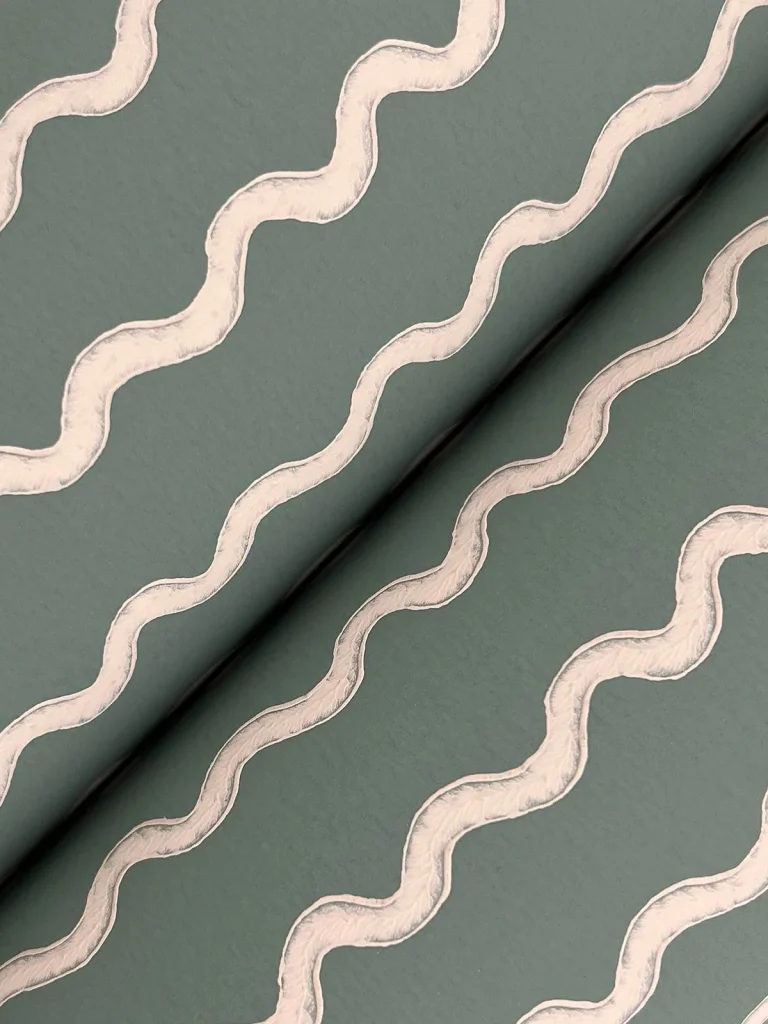 Rifle Paper Co. Rickrack Wallpaper - Moss — Ảnh 3