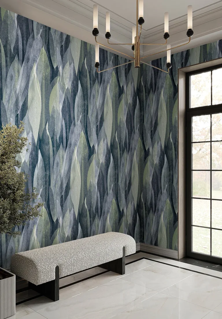 Candice Olson Shimmering Canopy Wallpaper - Indigo — Ảnh 2