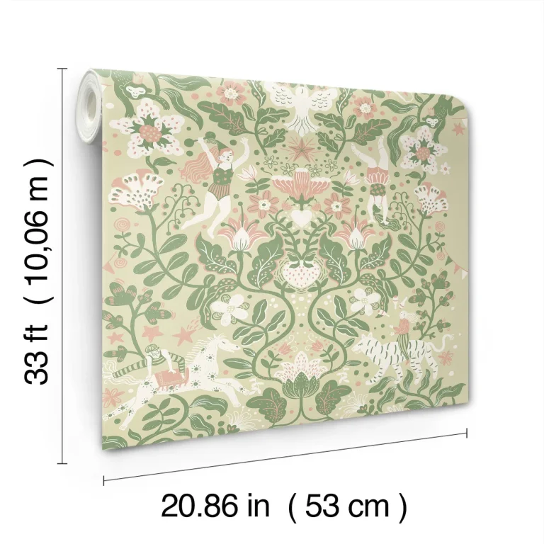 Cirkus Wallpaper - Light Green — Image 3
