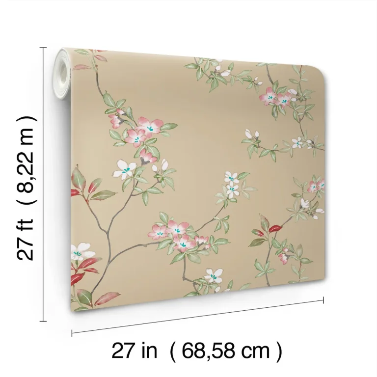 Ronald Redding April Blossom Wallpaper - Sand