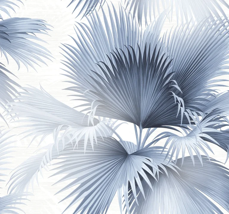Summer Palm Tropical Wallpaper - Blue — Ảnh 4