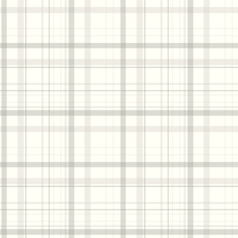 Chesapeake Burgess Plaid Wallpaper - Light Grey — Ảnh 5