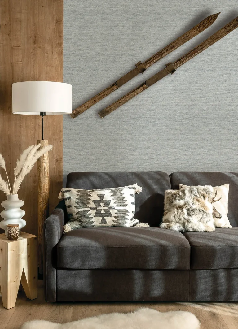 Chesapeake Wool Texture Wallpaper - Light Blue — Ảnh 2
